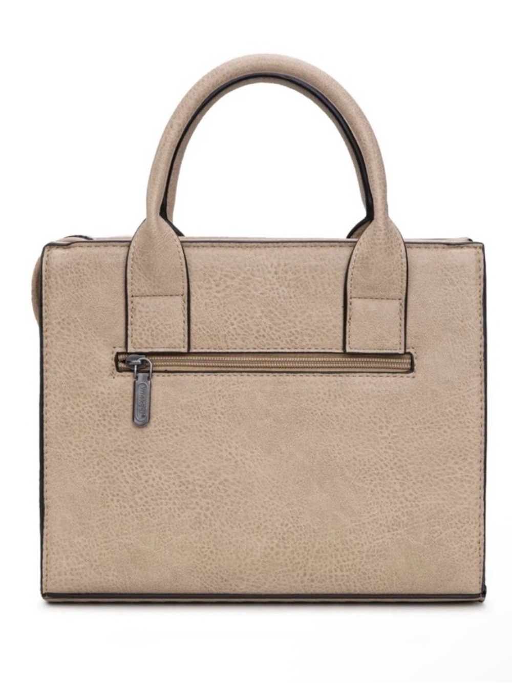 Wrangler Taupe Beige Aztec Embroidered Tote with Detachable Strap - Picture 2 of 4